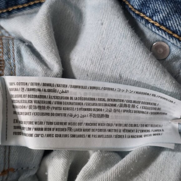 Abercrombie & Fitch Jeans Men 32 x 32 (30) Light Blue Cotton Preppy Western FLAW - Picture 13 of 16